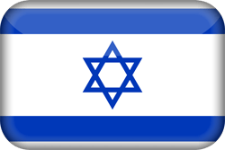 Flagge von Israel - 3D