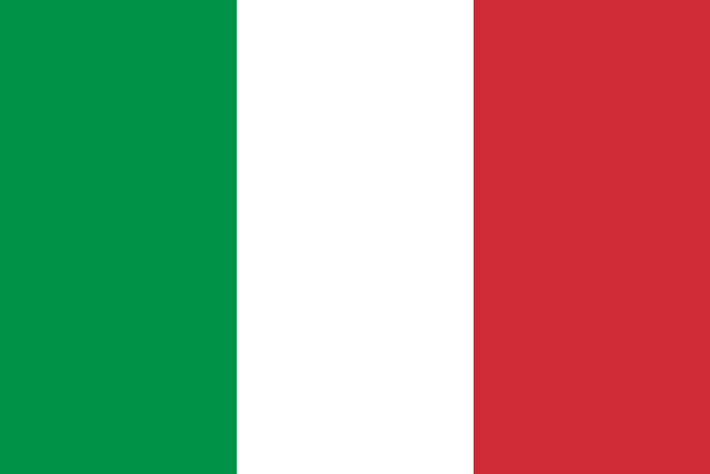 Italy flag package