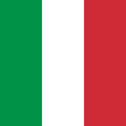 Flagge von Italien - Quadrat