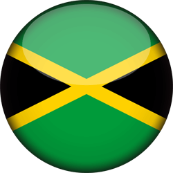 Vlag van Jamaica - 3D Rond