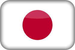 Flagge von Japan - 3D