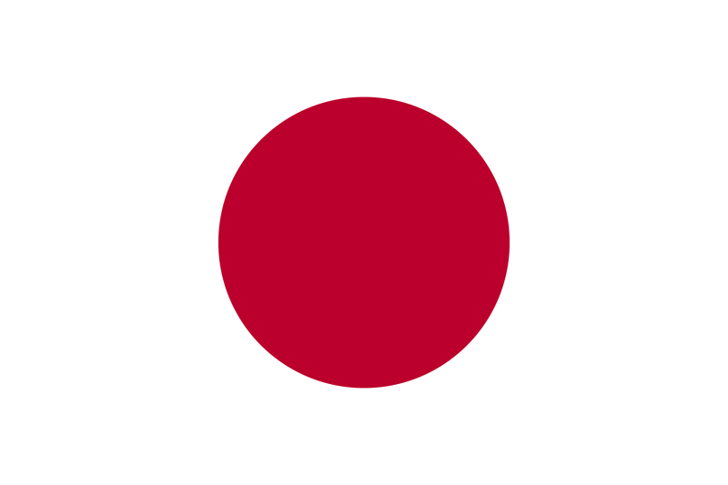 Japan flag package