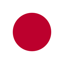 Flagge von Japan - Quadrat