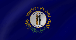 Flagge von Kentucky - Welle