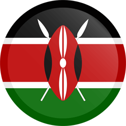 Flag of Kenya - Button Round