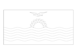 Flagge von Kiribati - A4