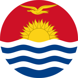 Flagge von Kiribati - Kreis