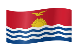 Drapeau du Kiribati - Ondulation