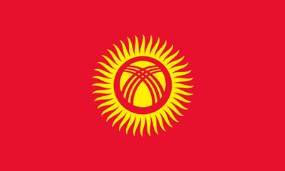 Flagge von Kirgisistan - Original