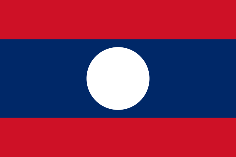 Laos Flagge Paket