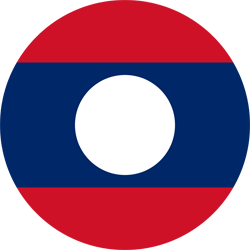 Flag of Laos - Round