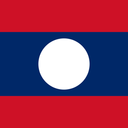 Laos Flagge Clipart