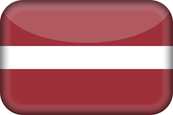 Flagge von Lettland - 3D
