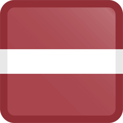 Vlag van Letland - Knop Vierkant
