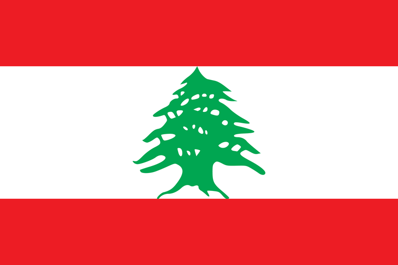 Set complet drapeau Liban