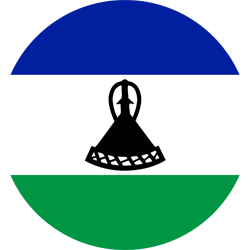 Flagge von Lesotho - Kreis