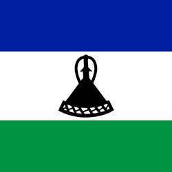 Lesotho vlag vector