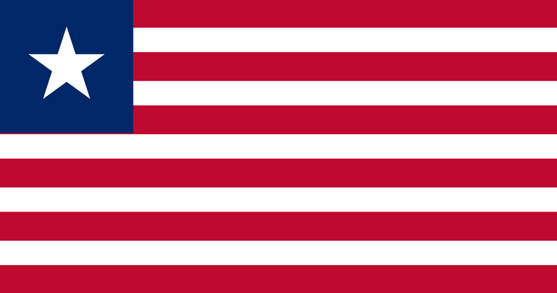 Liberia Flagge Paket