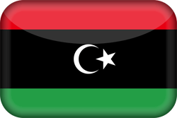 Flagge von Libyen - 3D