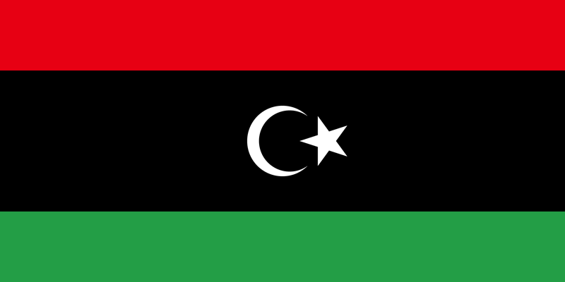 Set complet drapeau Libye