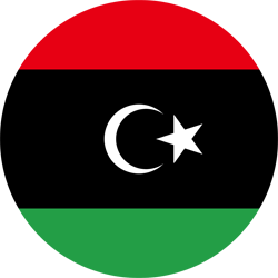 Drapeau de la Libye - Rond