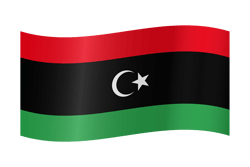 Vlag van Libië - Golvend