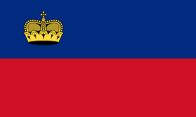 Set complet drapeau Liechtenstein