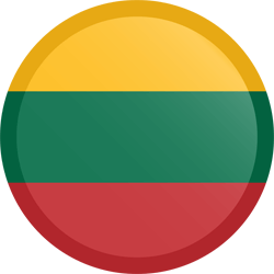 Flagge von Litauen - Knopf Runde