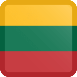 Flag of Lithuania - Button Square