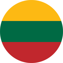Drapeau de la Lituanie - Rond