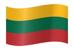 Flagge von Litauen - Winken