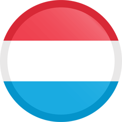 Flagge von Luxemburg - Knopf Runde