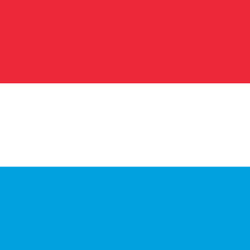 Flagge von Luxemburg - Quadrat