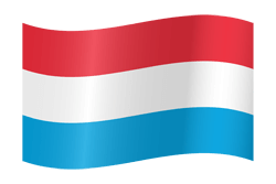 Flagge von Luxemburg - Winken