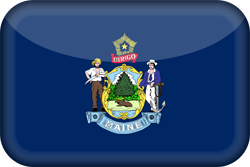 Vlag van Maine - 3D