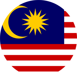 Flagge von Malaysia - Kreis