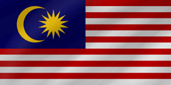 Drapeau de la Malaisie - Vague