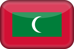 Vlag van de Malediven - 3D