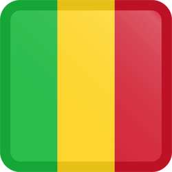Flag of Mali - Button Square