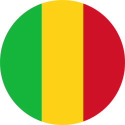 Vlag van Mali - Rond