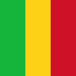 Flagge von Mali - Quadrat
