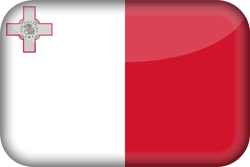 Flagge von Malta - 3D