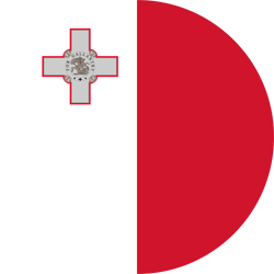 Flagge von Malta - Kreis