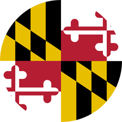 Flag of Maryland - Round