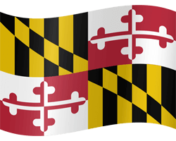 Flag of Maryland - Waving