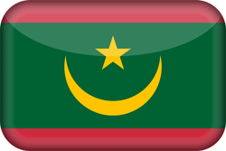 Drapeau de la Mauritanie - 3D