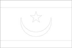 Vlag van Mauritanië - A4
