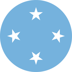 Vlag van de Federale Staten van Micronesië - vlag van Micronesië - Rond