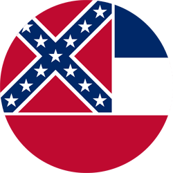 Vlag van Mississippi - Rond