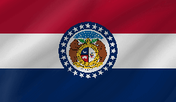 Flagge von Missouri - Welle
